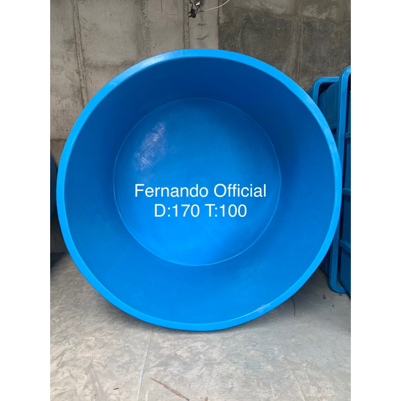 Bak Fiber Bulat / Kolam Fiber Bulat Diameter 170 cm Tinggi 100 cm