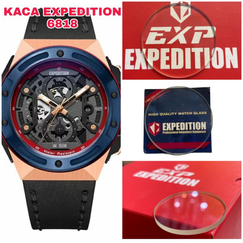 (original) kaca expedition E6818 original / kaca jam E6818 / kaca expedition 6818 pria