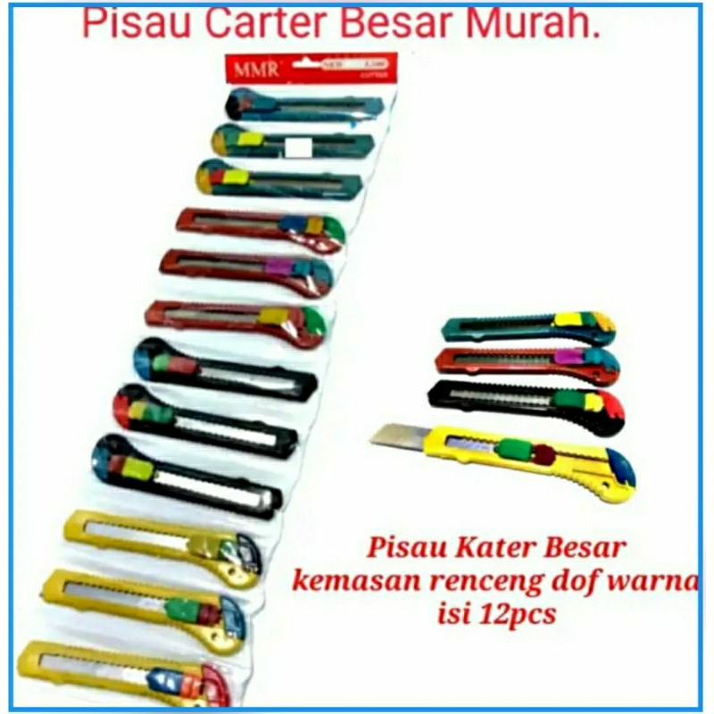 

Pisau Cutter Besar Murah isi 12 pcs