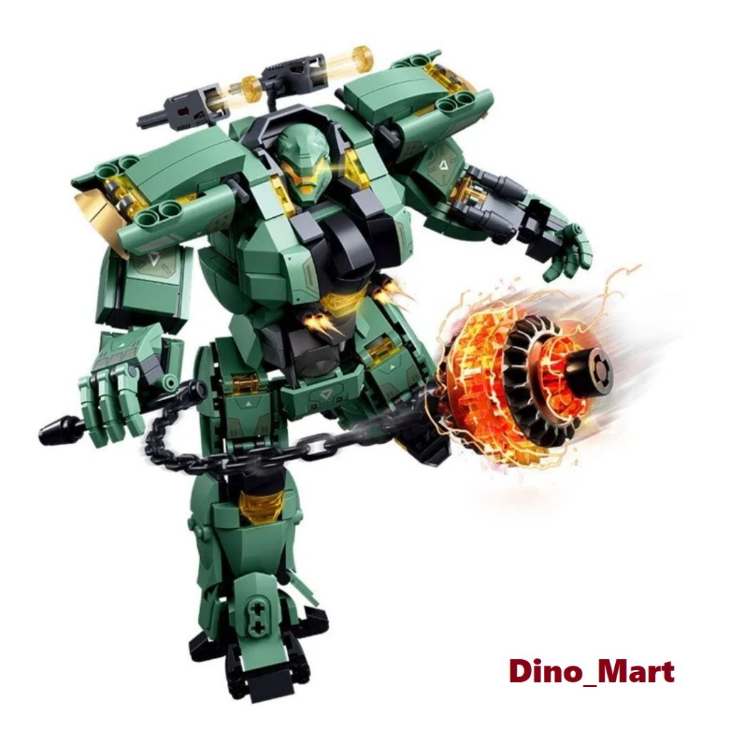 Sluban Brick Robot Destroying Ashes Guerrilla M38-B1153