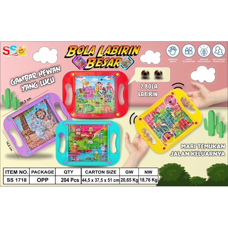 Mainan Bola Labirin | Mainan Bola Anak | Mainan Edukasi | Bola Labirin