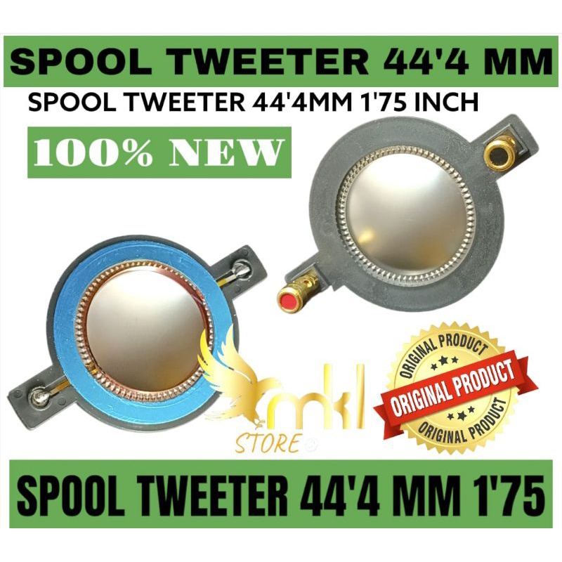 SPOOL TWEETER SOUND UKURAN 44'4MM SPOOL DRIVER TWEETER 44'4MM 1.75 INCH