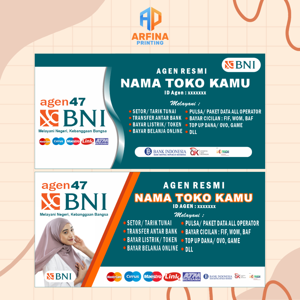 Spanduk Banner Agen BNI 46 (Landscape)