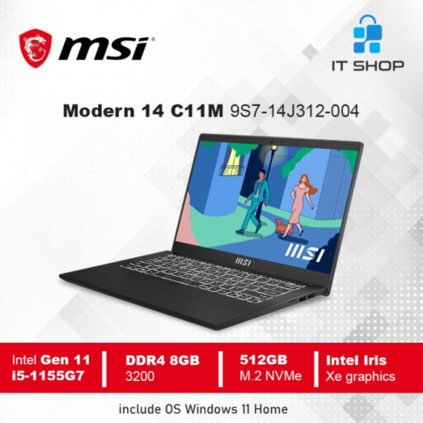 Unik MSI Modern 14 i5 C11M 9S7-14J312-004 Berkualitas