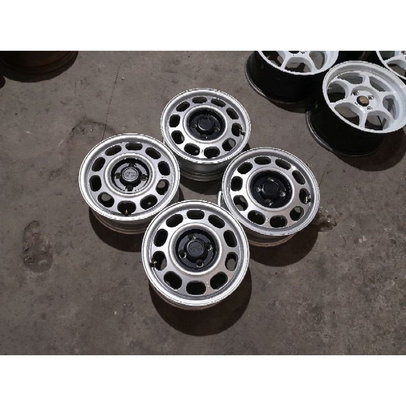 velg mobil seken ring 14 baut 4 RACING HSR KLG R14X5,5 HOL 4X100 CALYA,SIGRA DLL