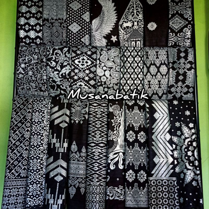 kain Prada silver kain Prada perak