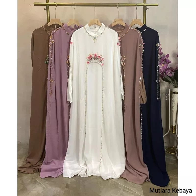 GAMIS KAFTAN MEWAH ZASKIA + DALAMAN | GAMIS JUMBO FIT LD 125 CM | BAJU LEBARAN TERBARU 2023 | ABAYA 