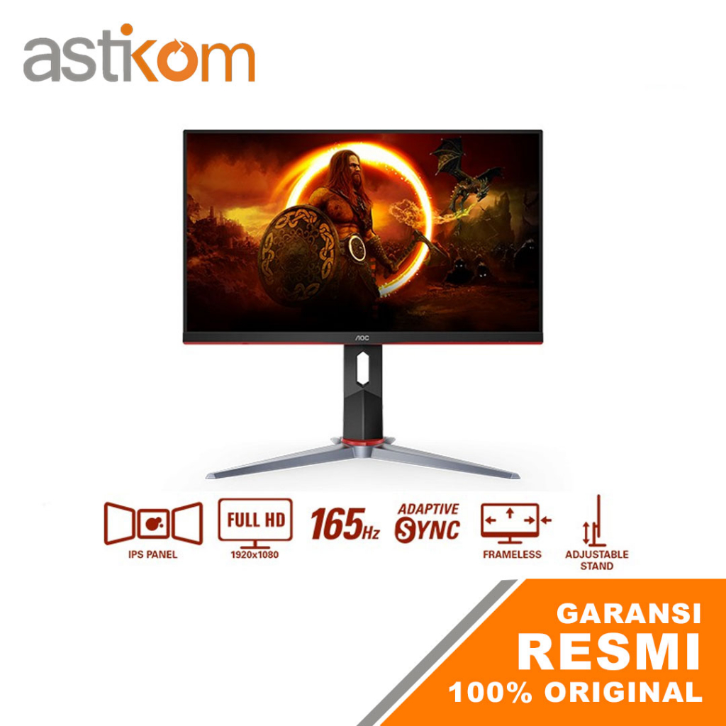 LED Monitor 24" AOC 24G2SP IPS 165Hz 1ms Monitor Gaming G-SYNC