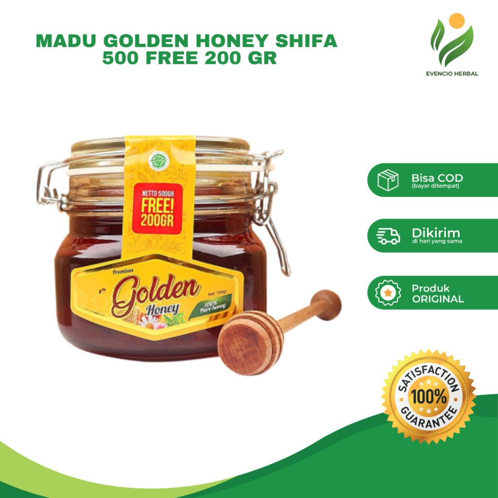 

Madu Golden Shifa Golden Honey - Madu Alami Original 1 Kg dan 500 Gr