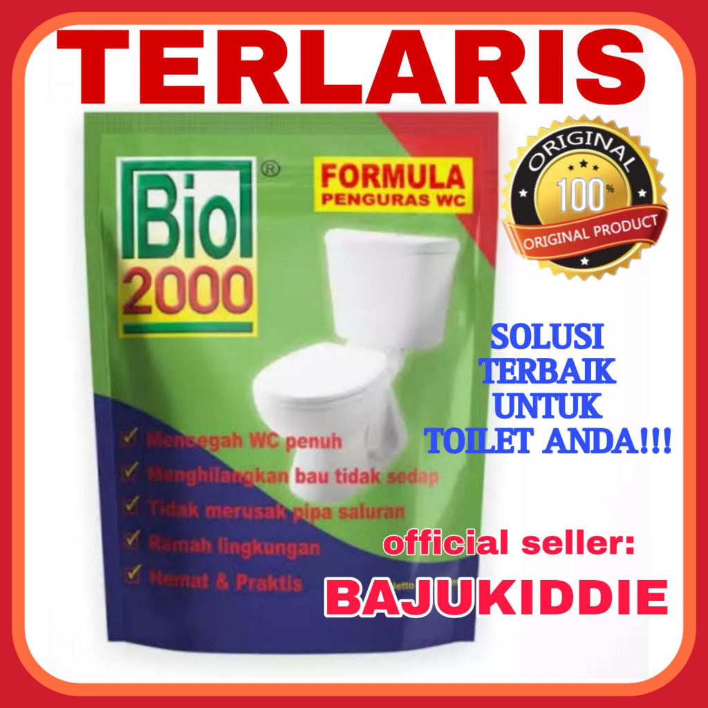 Bio 2000 penguras wc 1000 gram 1 kg / penguras septic tank / obat septic tank