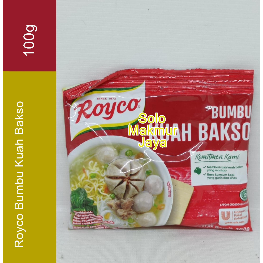 

Royco Bumbu Kuah Bakso 100 gr Bumbu Kuah Bakso Rasa Sumsum Sapi 100g Kaldu Instan