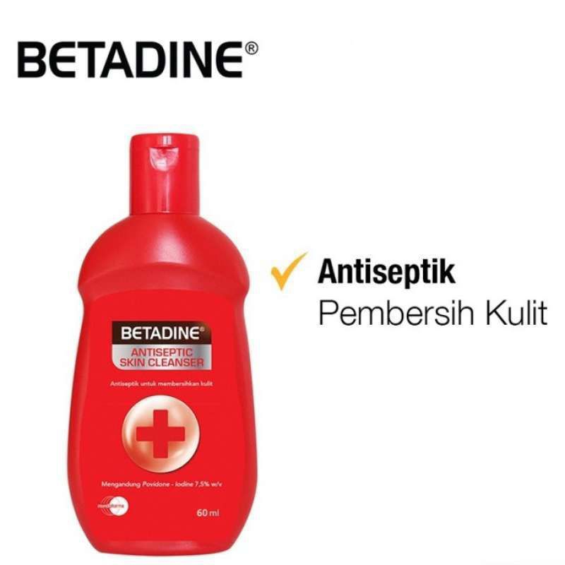 BETADINE Antiseptic Skin Cleanser 60ml/Antiseptik Untuk Membersihkan Kulit;