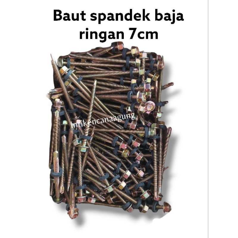 baut baja ringan 7cm baut rofing roffing 7cm baut spandek paku seng baut rufing