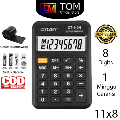 

Kalkulator CT-200N 8 Digit - Calculator Saku Kecil Mini