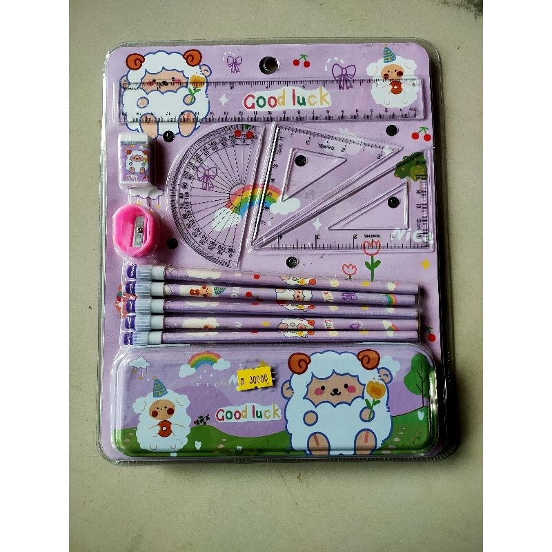 

Stationarry set, kotak pensil set