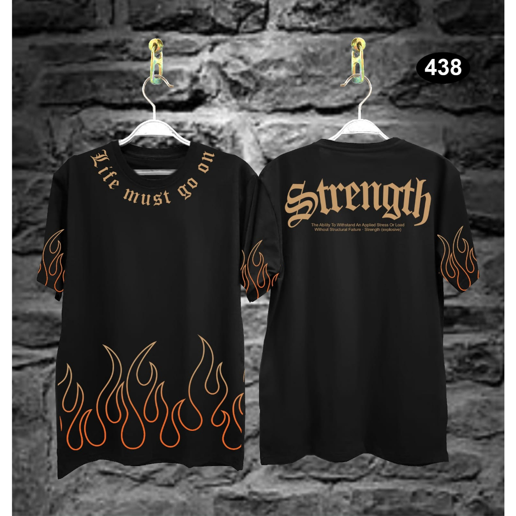 IKKONO STORE/KAOS STRENGTH API / KAOS MEMPHIS ORIGINS / MEMPHIS / KAOS SUKAJAN/ KAOS PRIA / KAOS DIS