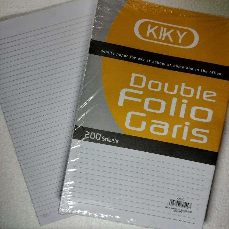 

Kertas Folio Bergaris Kiky Double Folio Garis Kiky isi 10 Lembar