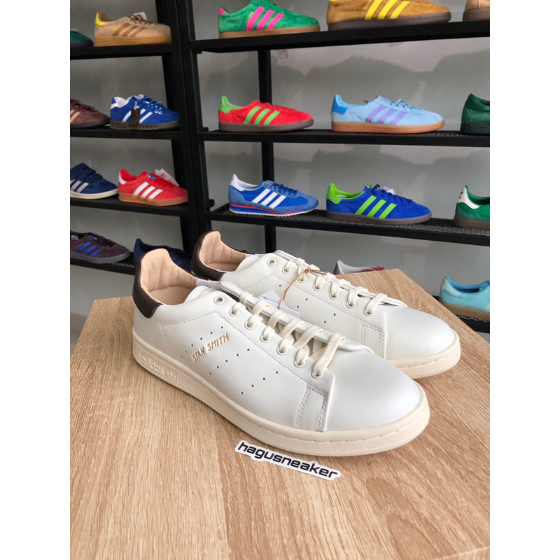 ADIDAS STAN SMITH LUX [WHITE/BROWN ] #H06188 HAGUSNEAKER GARANSI 100% ORIGINAL