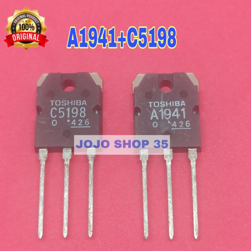 TRANSISTOR THOSIBA A1941 C5198 ORIGINAL JAPAN asli transistor thosiba a1941 c5198 A 1941 C 5198