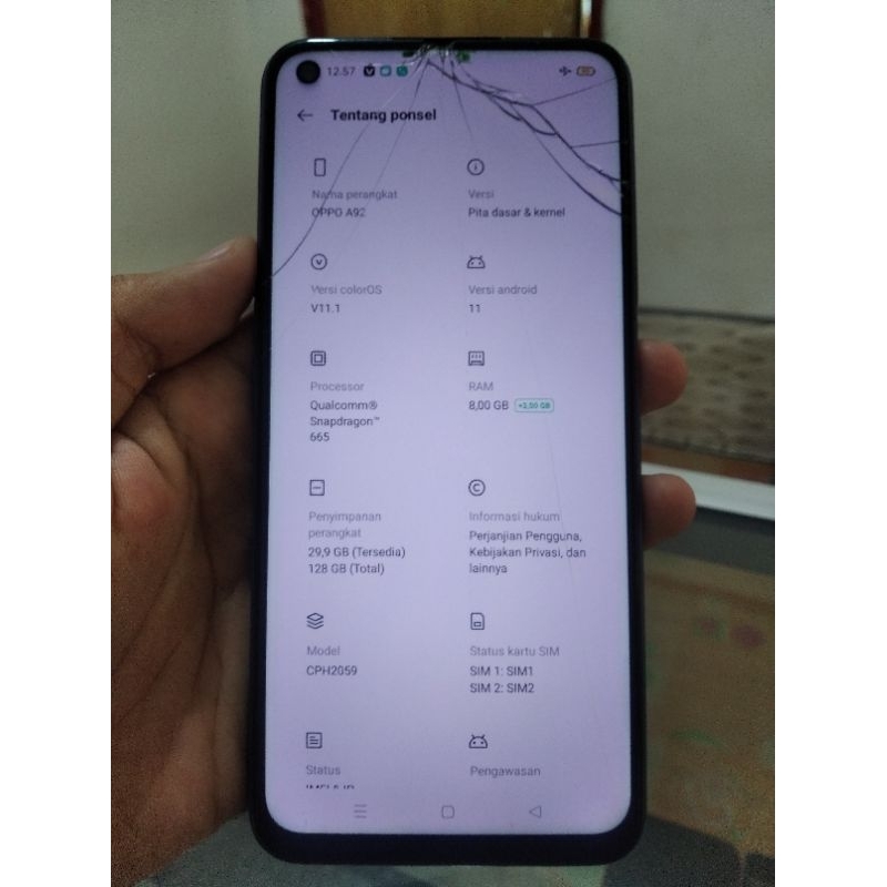 ETSCS I LCD Oppo A92 l Original Copotan