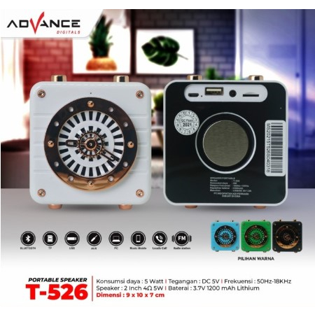 Speaker Advance T526 Speaker Portable Music Box Advance T 526