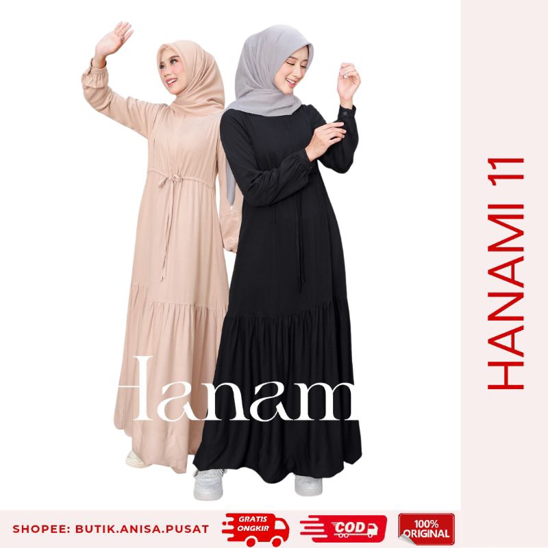 ETHICA Gamis Hanami 11 Black dan Cream