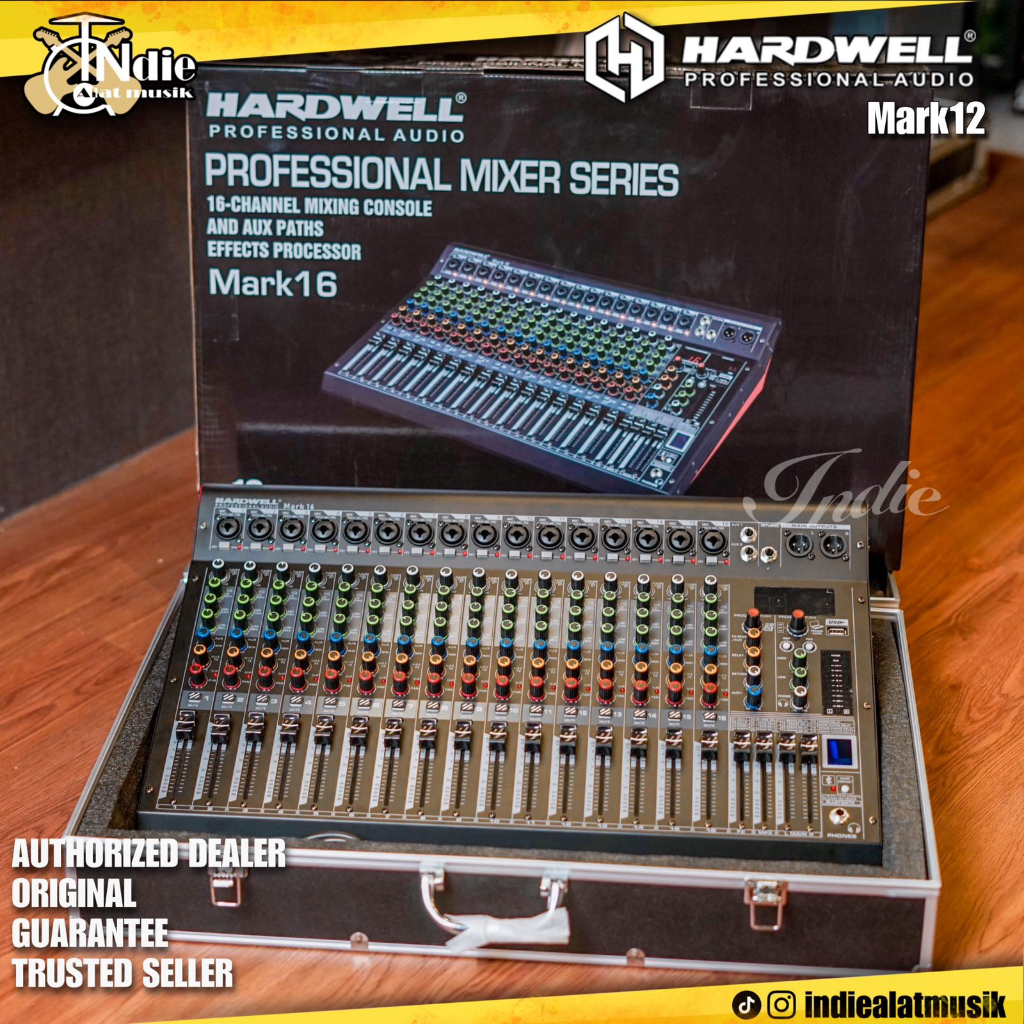 Mixer Hardwell Mark12 Mark 12 Mixer 12 Channel l Lengkap Hardcase