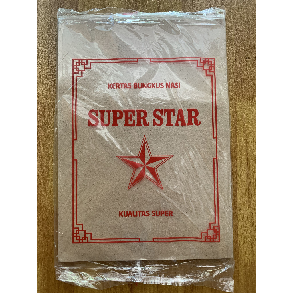 Kertas Bungkus Nasi Kuning/ Kertas Minyak Bungkus Nasi Superstar Lalapan Ikan Lele Nila Goreng Prakt
