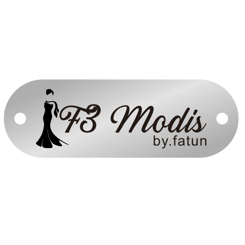 

label akrilik F3 Modis silver 1*3 transparan 100 pcs dan label katun 1,5*5 2 roll