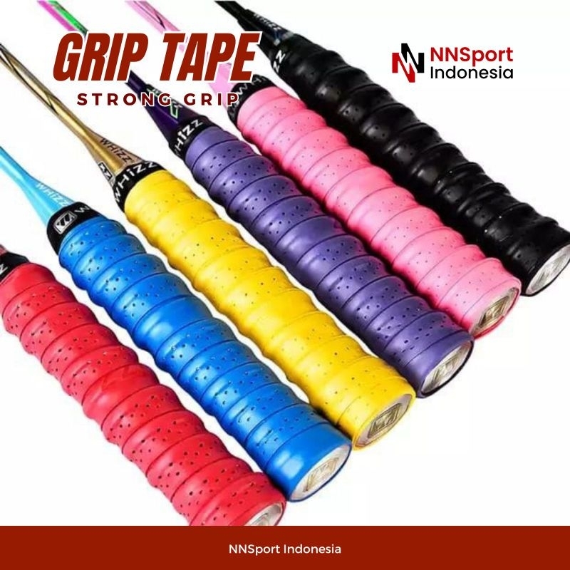 Grip Raket Badminton Karet Motif Tulangan / Grip Bulutangkis Anti Slip / Grip Raket Murah Tulang Bin