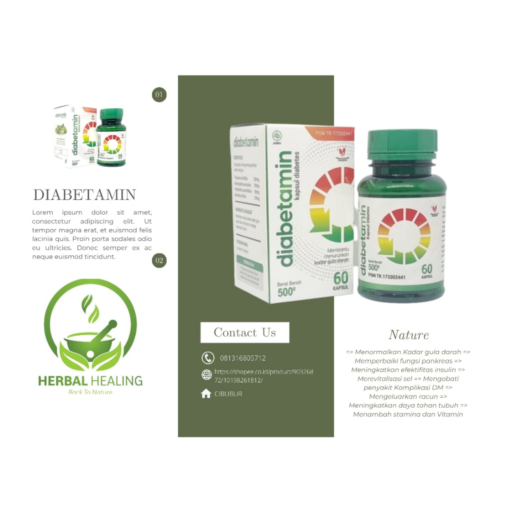 

KAPSUL DIABET DIABETAMIN EZA |Menormalkan Kadar gula darah DIABETES