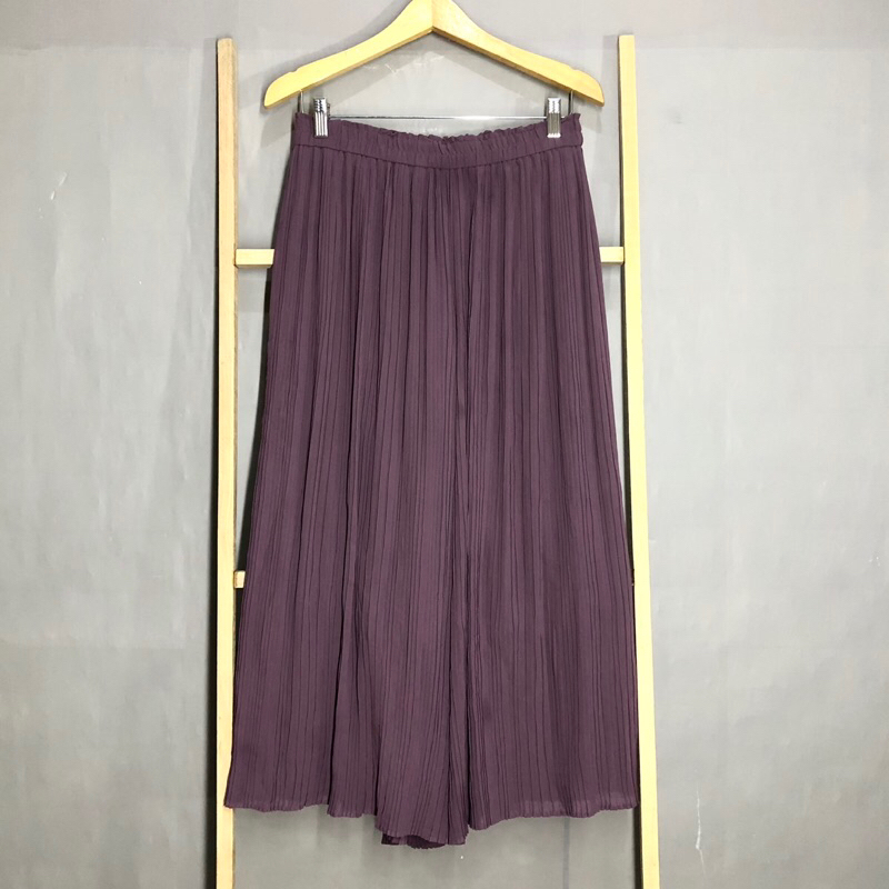 UNIQLO kulot plisket purple