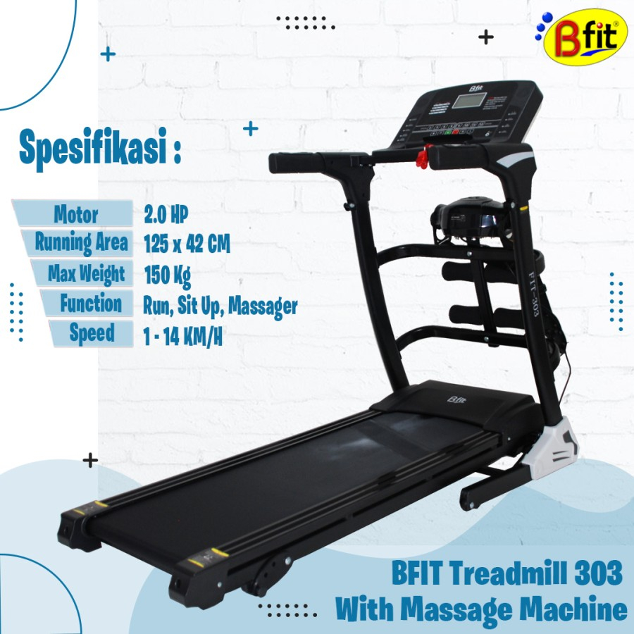 (YOGYAKARTA) BFIT Motorized Treadmill 303