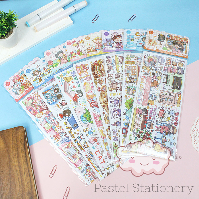 

Sweetheart Colorful World 50cm Special Diary Deco Stickers - Stiker Lucu