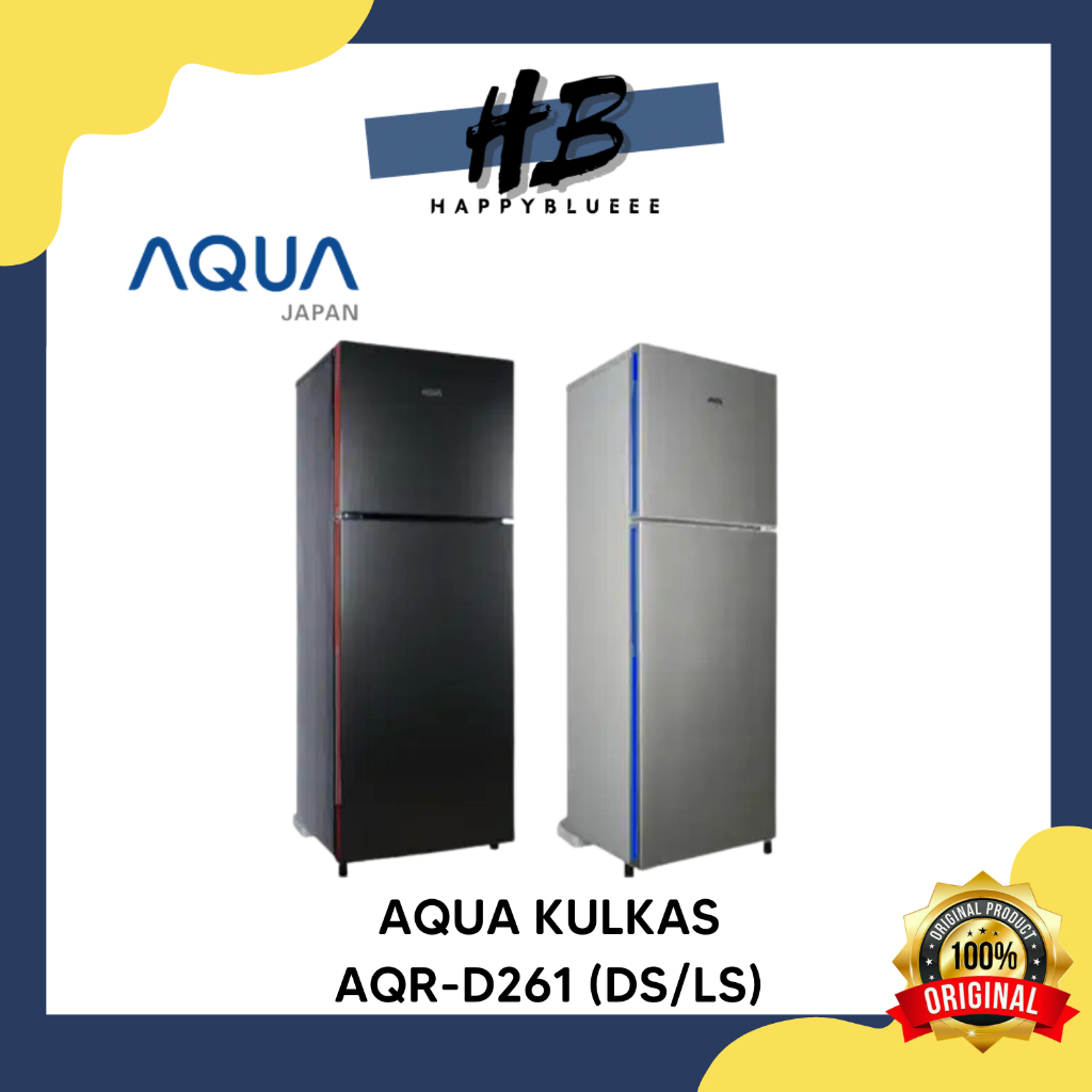 AQUA KULKAS 2 PINTU AQR D261