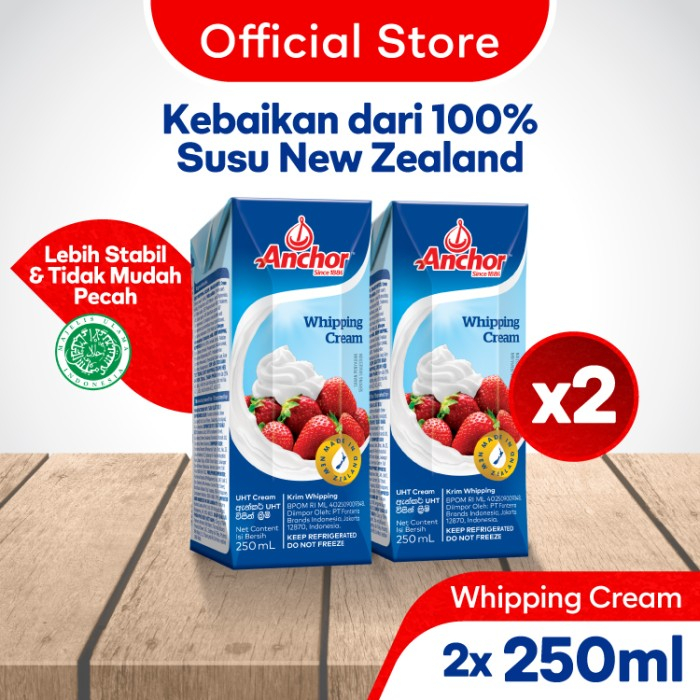 

Anchor Whipping Cream 2 x 250ml
