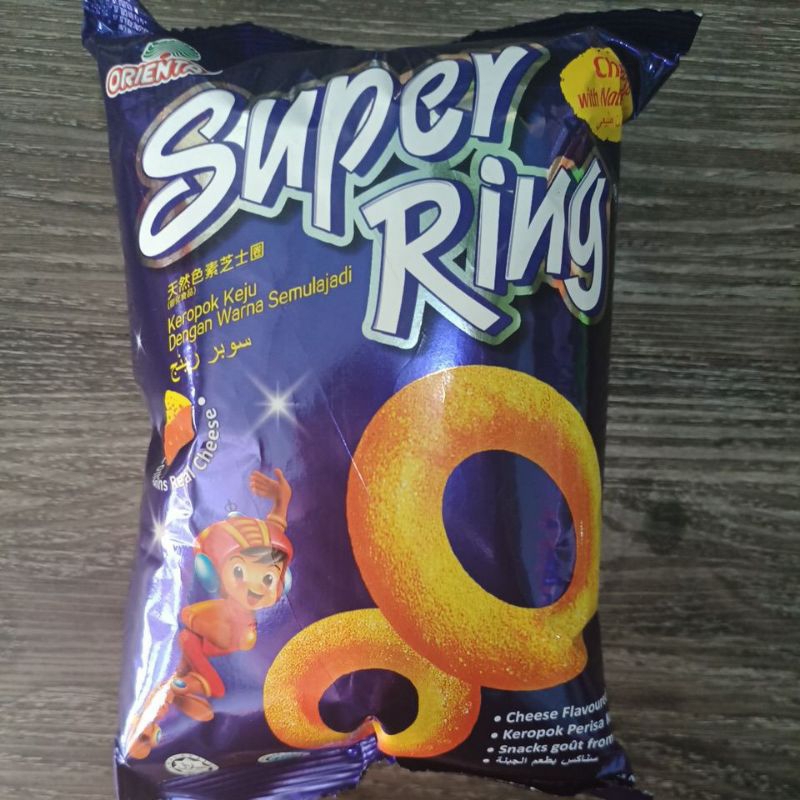 

snack super ring keju Oriental Malaysia 60gr/ Snek Kerupuk Perisa keju cheese halal malaysia