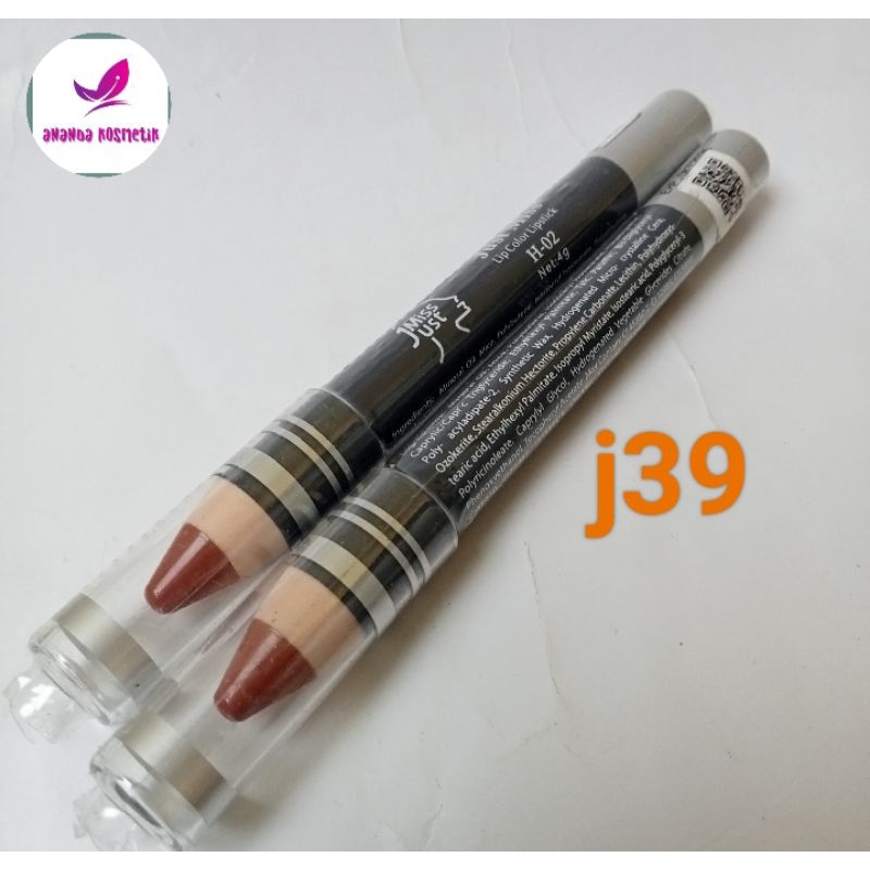 J-39 LIPSTIK PENSIL SERUT JUST MISS - LIPSTIK JUSTMISS SERUT J39