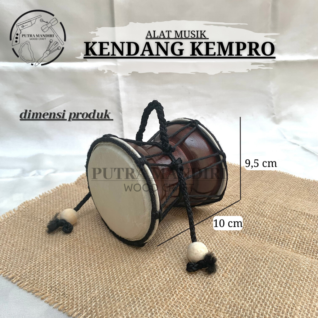 Kendang Kempro Kendang Siwa Damaru Kecil Kempro Kecil Putra Mandiri Wood Craft