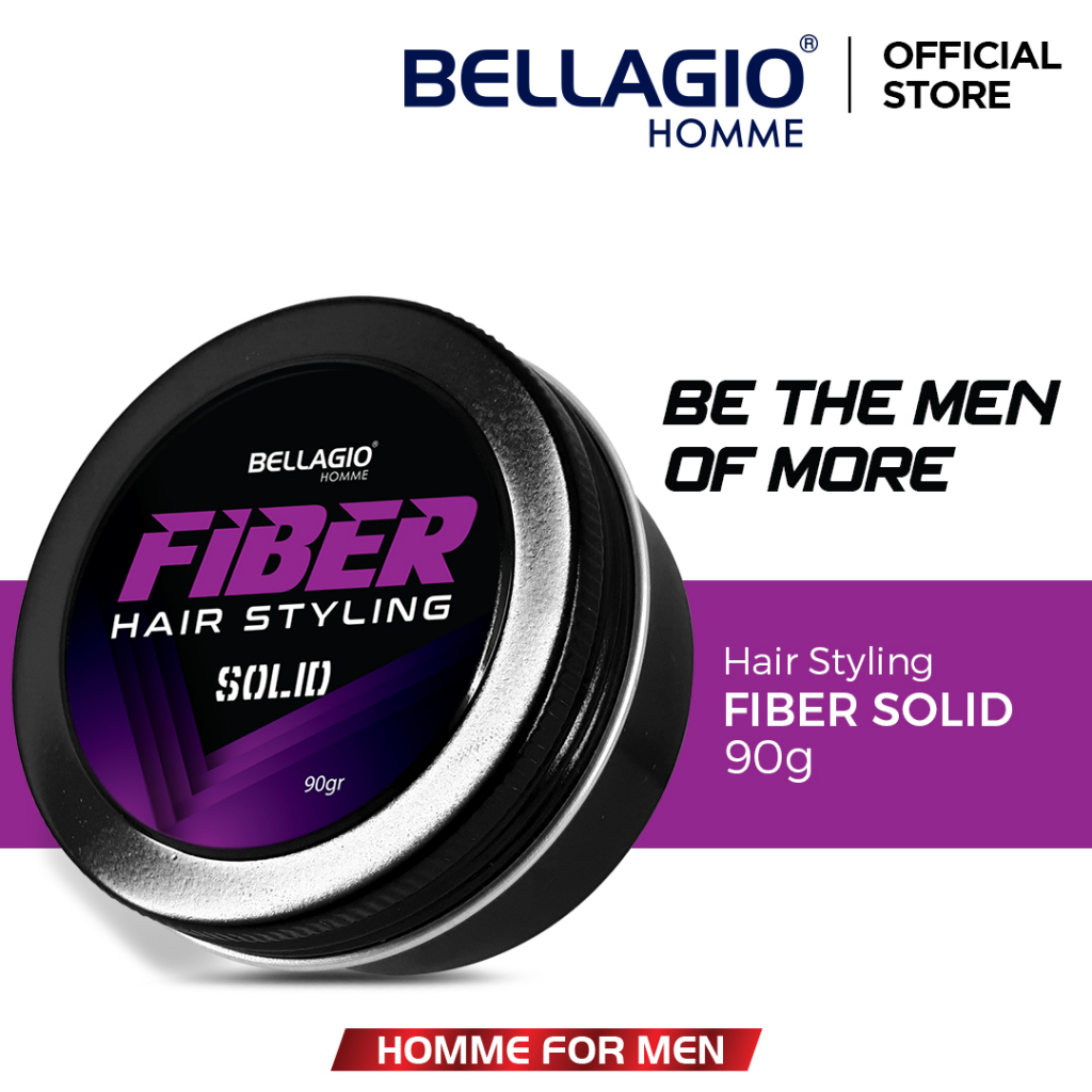 Bellagio Homme Fiber Hair Styling Solid 90gr (Violet)