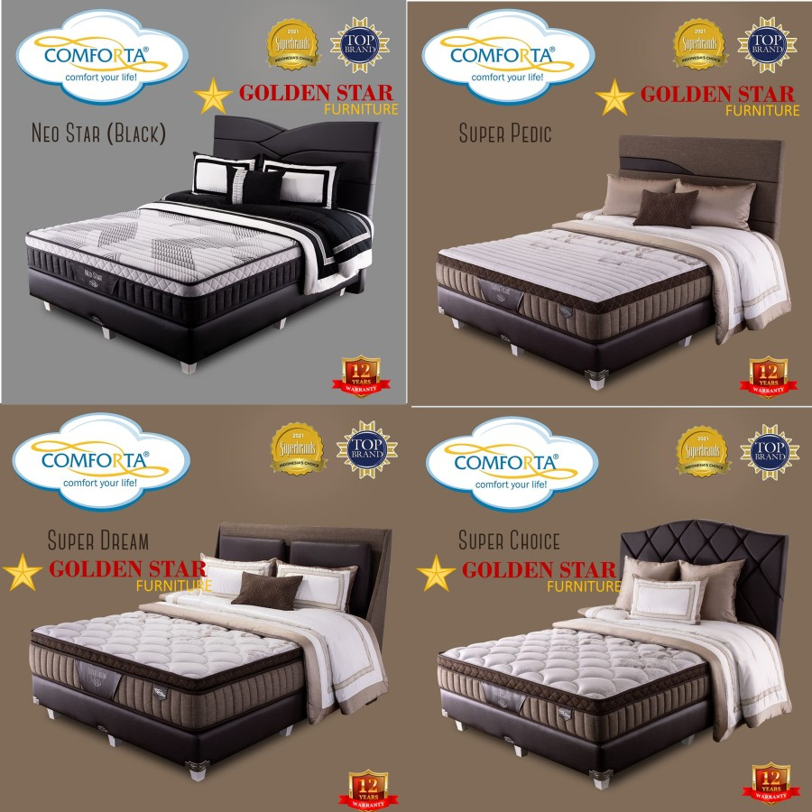 Spring bed Comforta 160x200 POPULAR 160 spring bed FULL SET