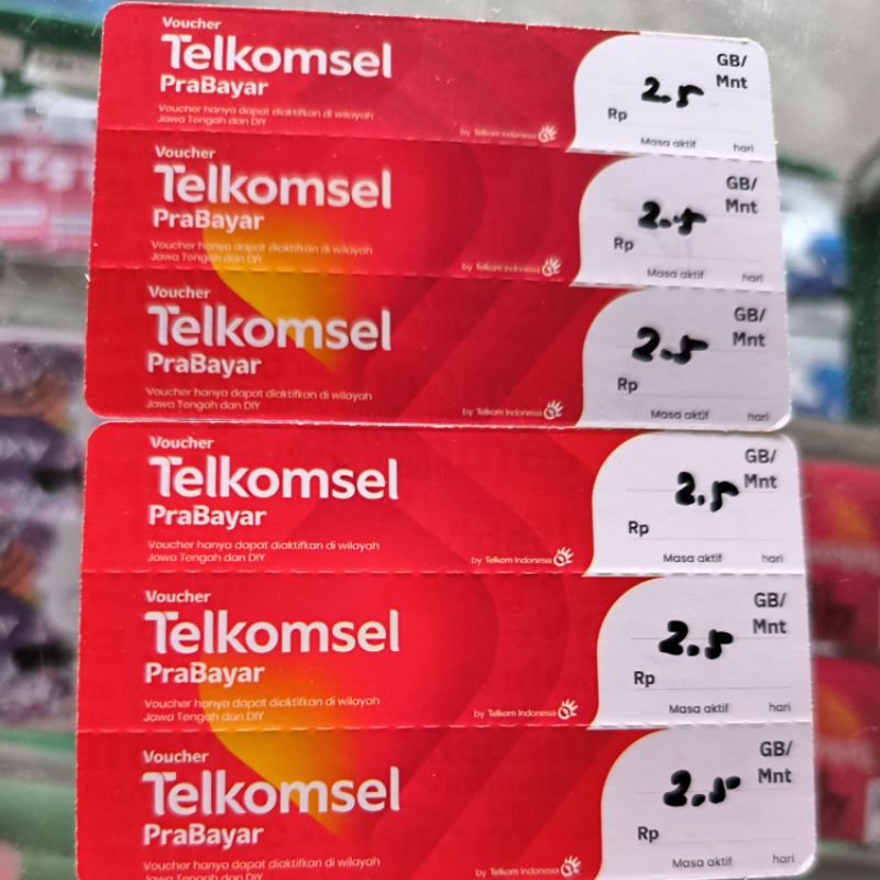 Telkomsel 2,5gb 5hr