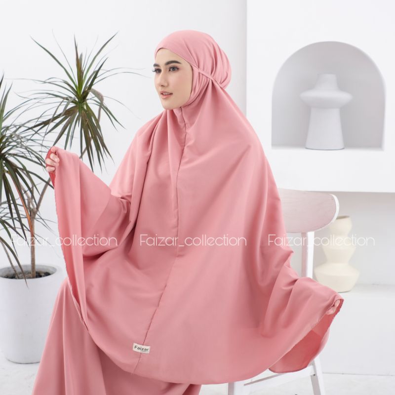 FAIZAR COLLECTION - Mukena Ameena Dewasa Traveling 2in1 Katun Premium