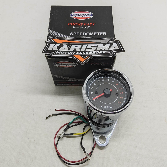 Tachometer RPM Racing Jarum LED Digital Ampere RPM Jarum Mobil Motor Rx King Vixion Byson Cb150R Tig