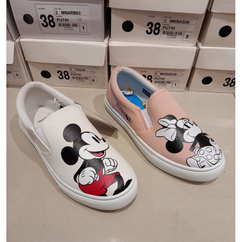 sepatu slip on wanita original Disney × Nevada