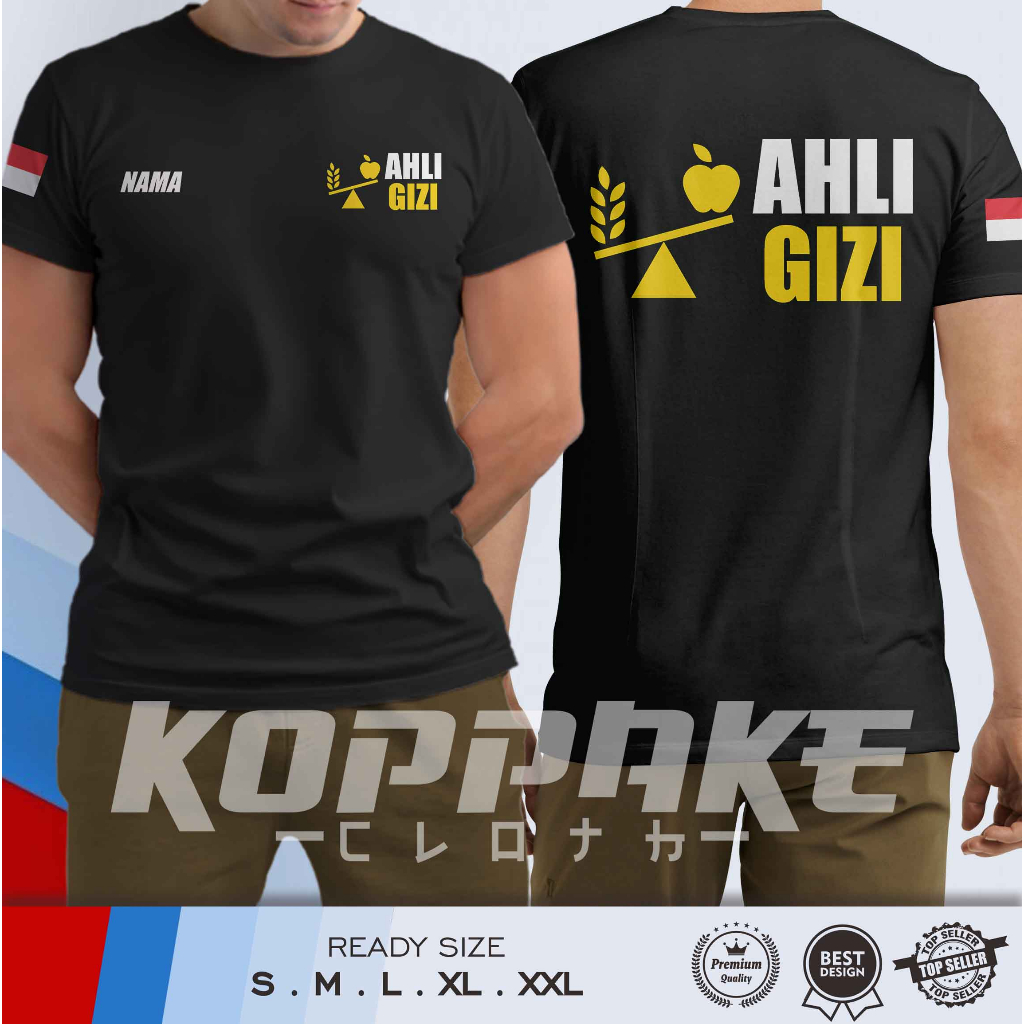 Kaos Ahli Gizi Gratis Nama Kamu Baju Distro