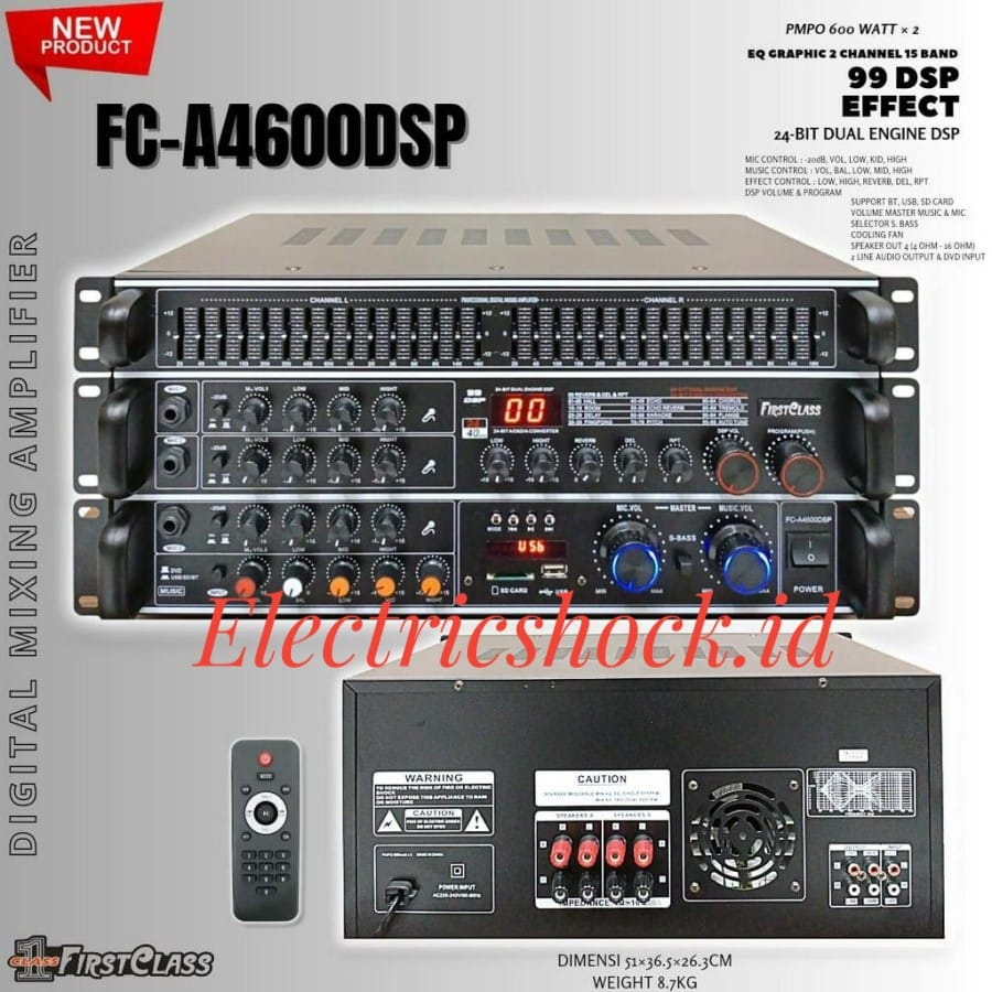AMPLIFIER MIXING FIRSTCLASS FC A4600 DSP / FCA 4600 DSP DIGITAL