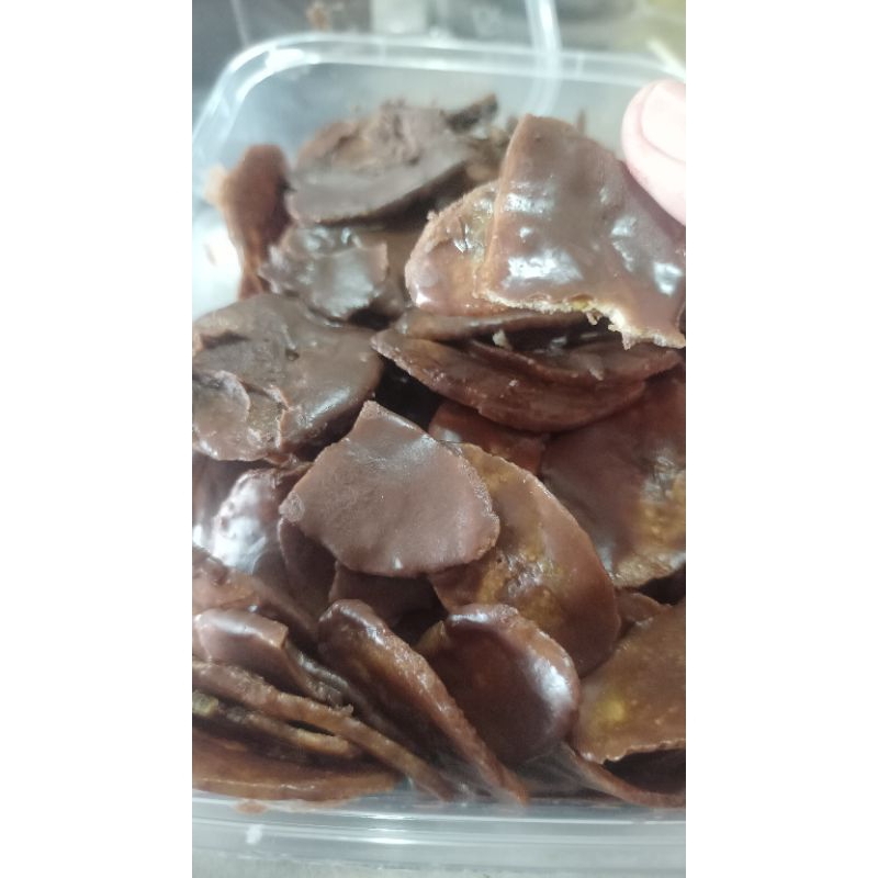 

keripik pisang melted coklat