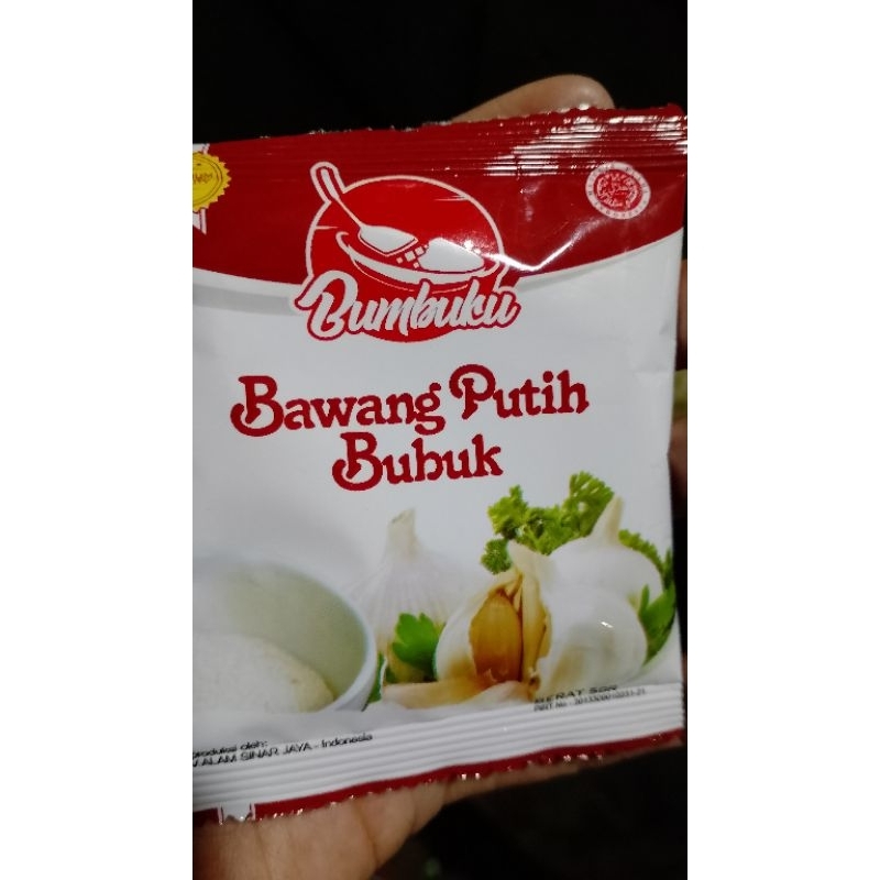 

BAWANG PUTIH BUBUK 1 RENTENG isi 12 sachet