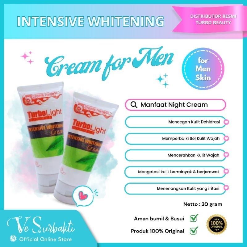Turbo skincare cream for men perawatan pria skincare pria